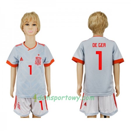 Koszulka Hiszpania De Gea 1 Dziecięcy Wyjazdowe Koszulki Piłkarskie Mistrzostwa Świata 2018